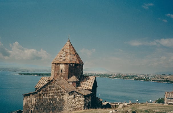 Sevanavank Monastery, with another 35mm film