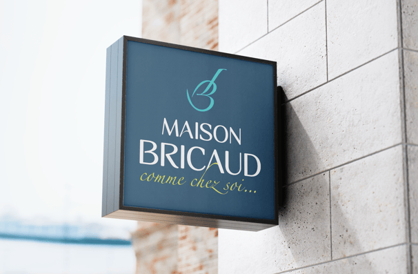 Logo - Identité visuelle - Laurent Bricaud -  Restaurant Maison Bricaud- Amy Atelier Graphique
