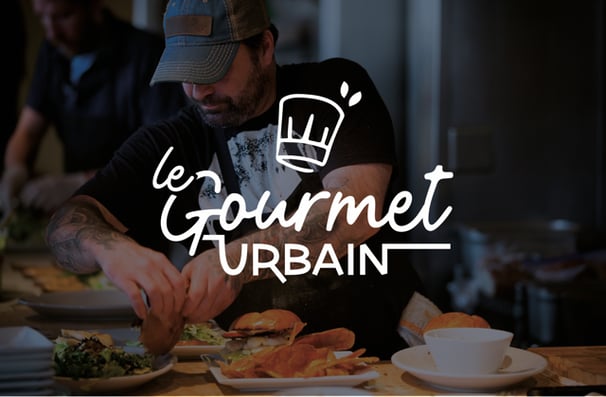 Réalisation : logo restaurant - Le gourmet urbain - Amy Atelier Graphique