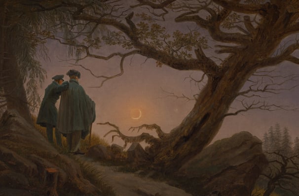 Two Men Contemplating the Moon by Caspar David Friedrich