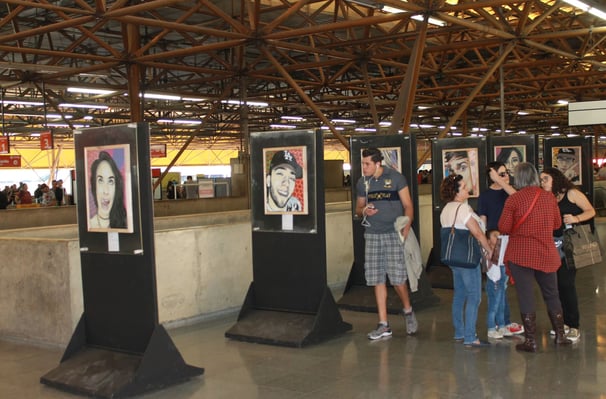artes plasticas, exposição-juntos-pintando, sergio astral-metro-de-sao-paulo, exposição