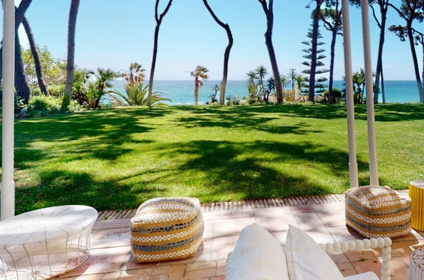 Beautiful seaside gardens ideal for retreats and events at Villa El Rincón, Marbella