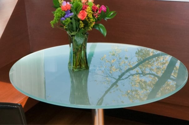 frosted table