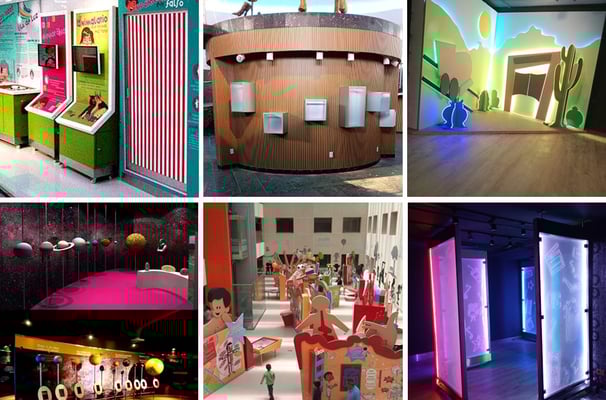 Ejemplos de museografía interactiva para diversos museos y espacios lúdicos, siempre en colaboración