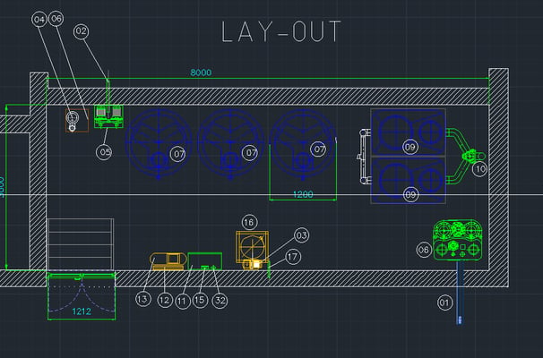 layout of radioactive waste system project