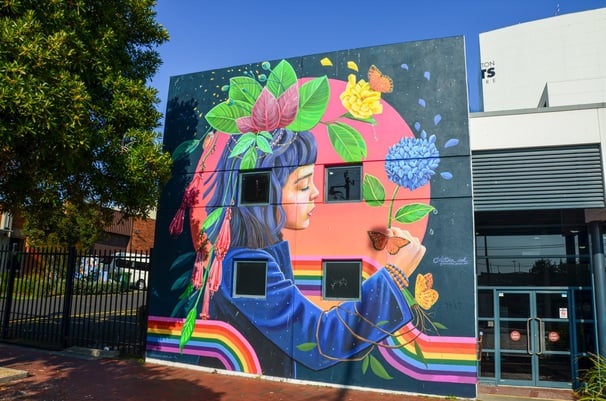 Mural by Katherine Gailer in Frankston