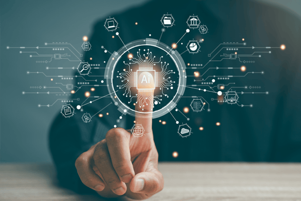 a person touching a button on a button