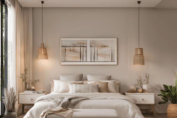 Diseño dormitorio moderno y acogedor