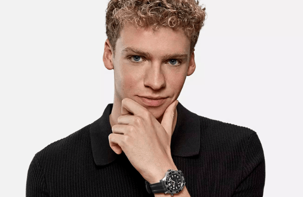Léon Marchand with Omega Watch