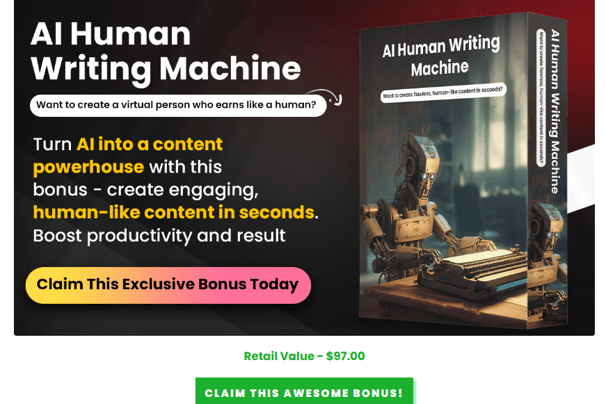 a book cover with AI human writing machine written on it