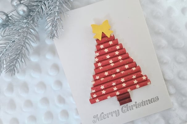 Easy DIY Christmas card idea