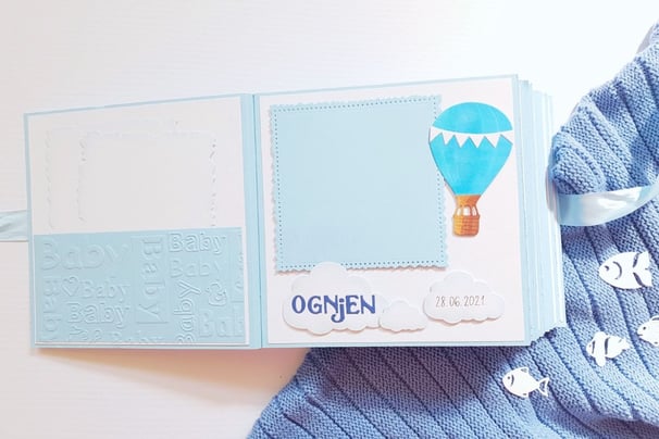 Handmade Summer Birthday Album Idea, Album Pages Layout Ideas