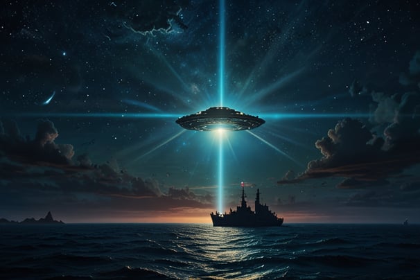 teorias extraterrestres nave capturando navios no triangulo das bermudas