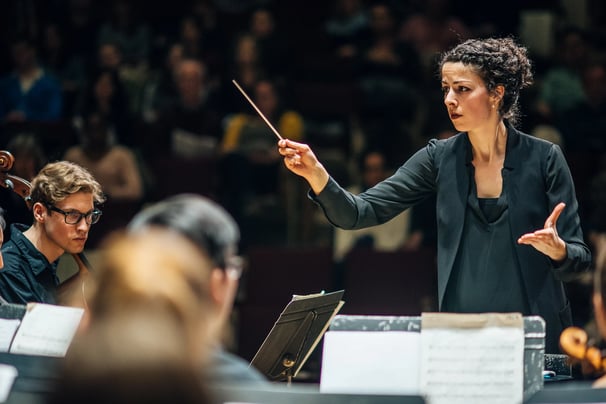 Miss Alexandra conducting Mahler at the University of Toronto