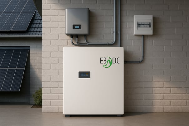 a white refrigerator with a solar panel on the side of it