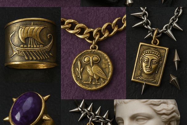 a collage of a variety of jewelry and jewelry