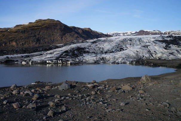 Sólheimajökull outlet glacier which is vanishing at an alarming rate