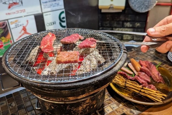 Wagyu Beef at Yakiniku Cocoro in Osaka