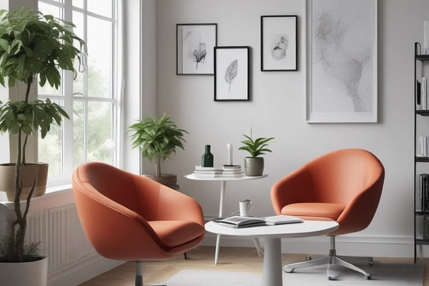 Bright living room with modern inventory