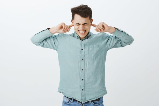 a man with a surprised look on his face