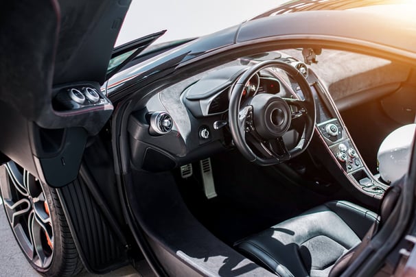 interior de carro de luxo