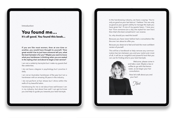 Love your hair, Books, typesetting by Michelle Pirovich, Squeezebox
