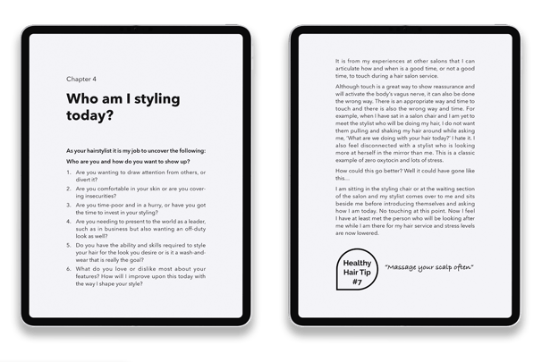 Love your hair, Books, typesetting by Michelle Pirovich, Squeezebox