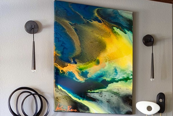 SOLD: Evocation Created in 2020, this 3-foot by 4-foot mixed-media