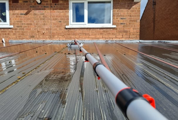 conservatory roof cleaning process