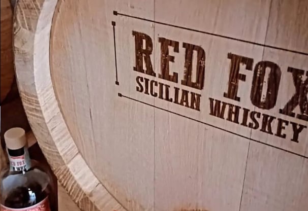 Sicilian Whiskey Botte pirografata