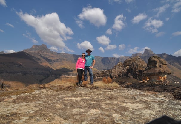 Tugela gorge walk and Policemans Helmet, Thendele Upper Camp, Drakensberg Amphitheatre, South Africa