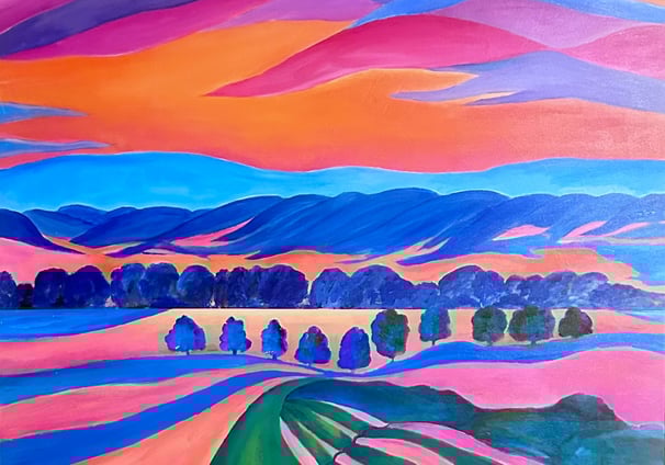 Colourful Abstract Landscape