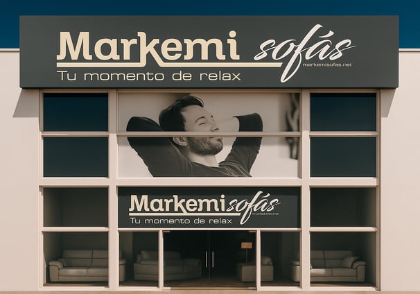 fachada de la tienda markemisofas