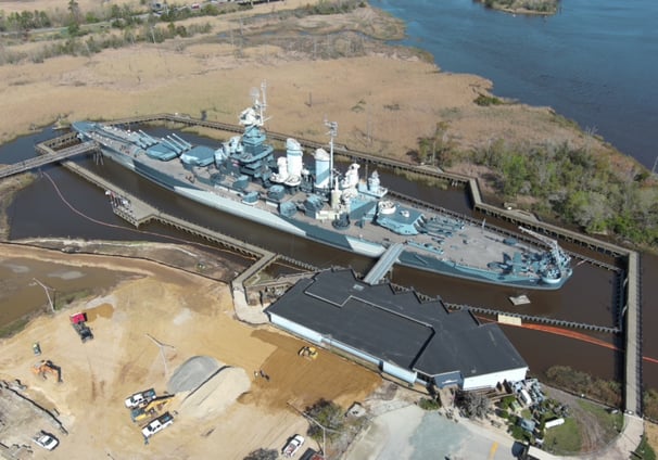 battleship North Carolina construction project inspection