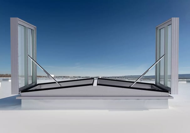 çift kanat duman tahliyesi