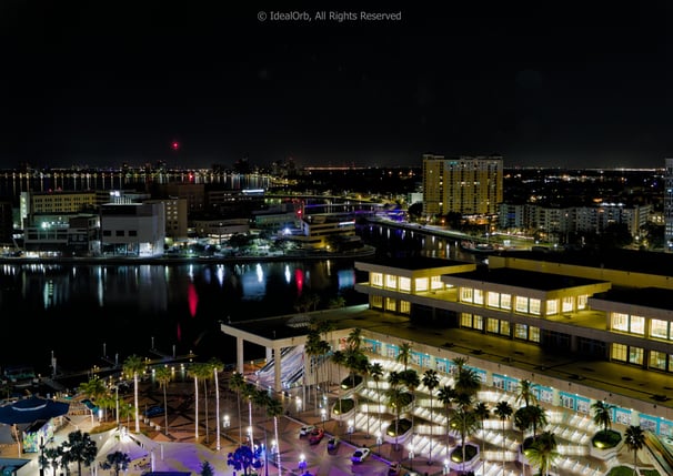 Night View of Tampa, Florida