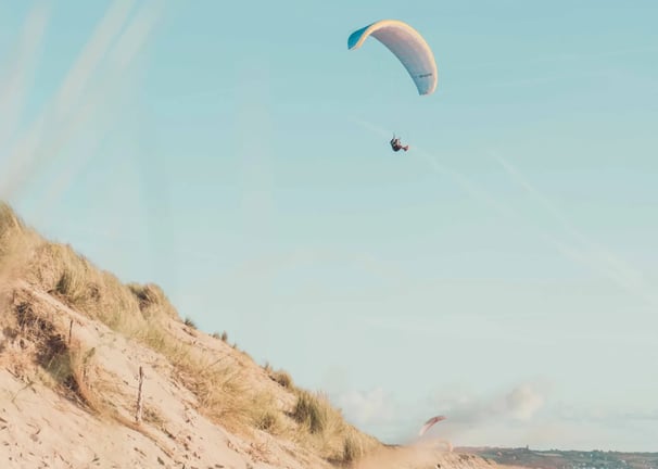 parapente plage du cotentin manche