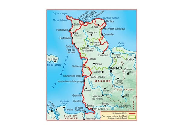 circuits de randonnées cotentin Manche
