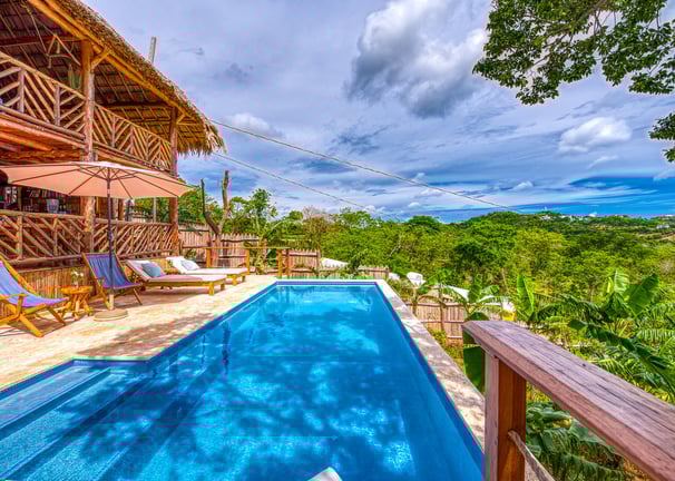 Pool and tropical garden retreat center Eden on the Chocolata
