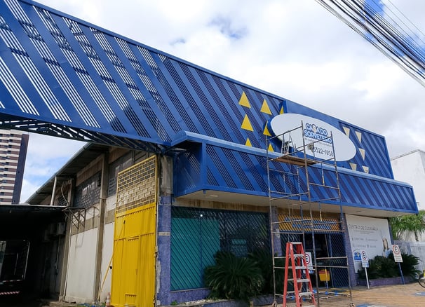 fachada em pintura comercial em maraba
