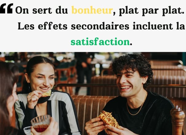 Belle Phrase pour Restaurant humour