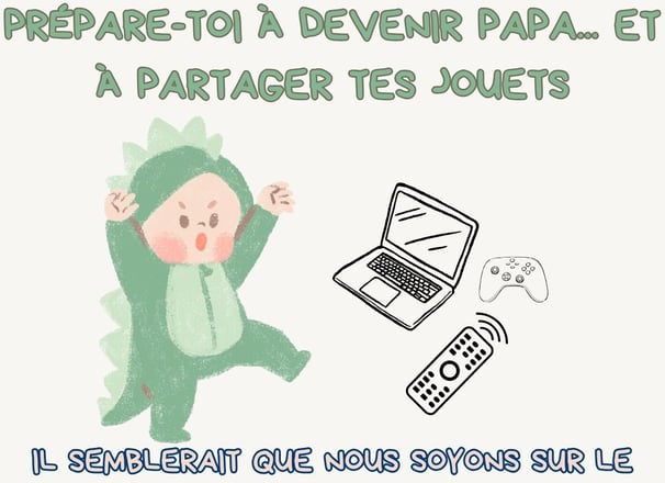 photo humour annonce grossesse papa