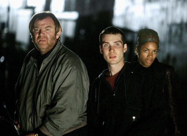 Brendan Gleeson, Cillian Murphy and Naomi Harris in 28 Days Later.