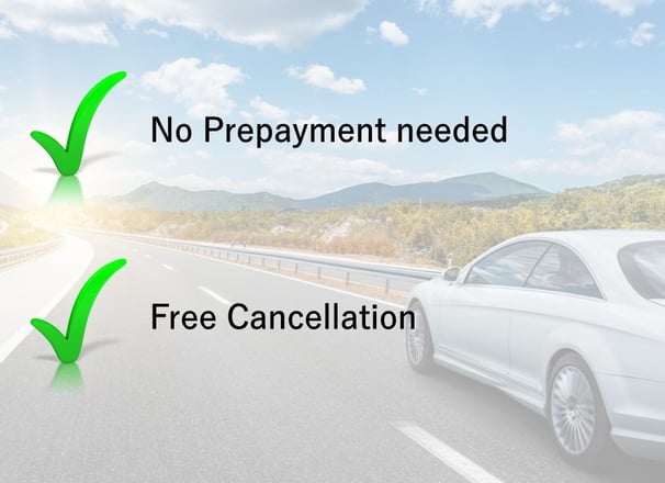 No prepayment needed and the free cancellation for the transfer