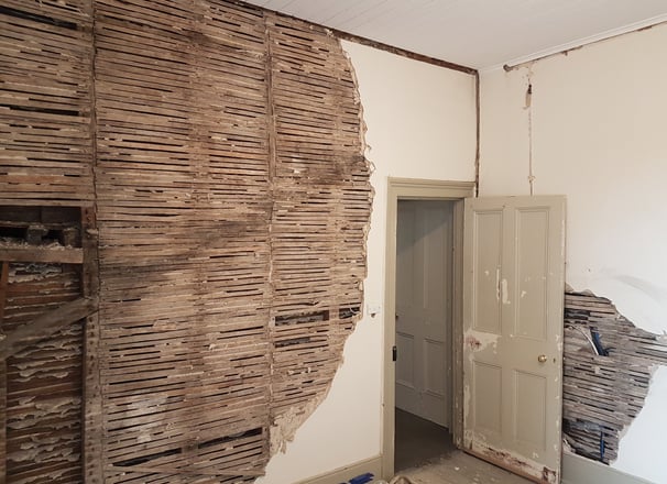 Lath and plaster
