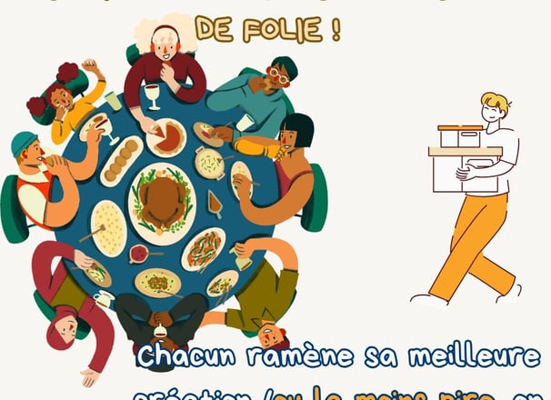 image texte invitation repas auberge espagnole