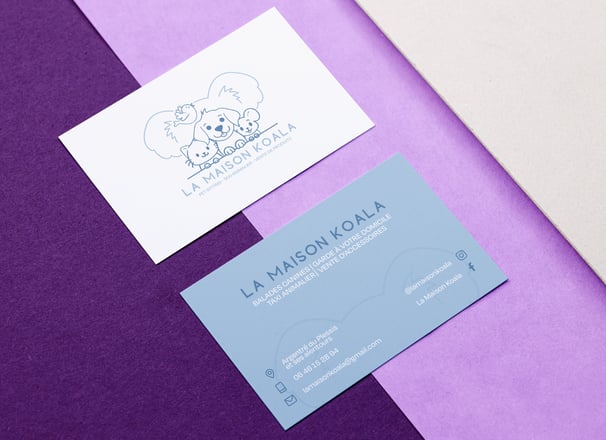 cartes de visite pour la maison koala