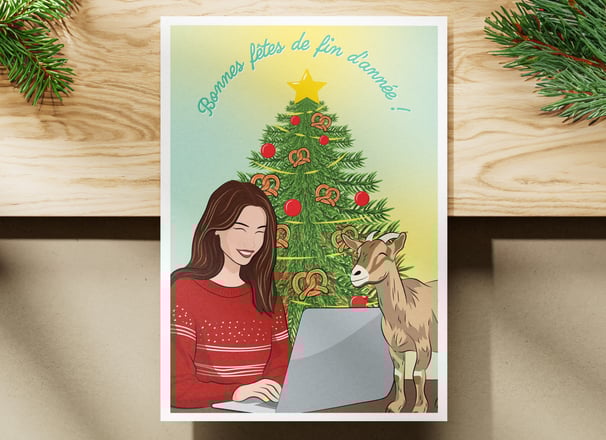 illustration personnalisée de noël