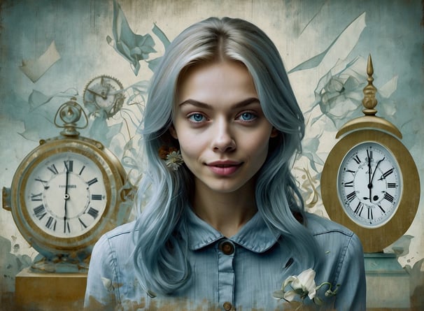 Portrait photo transformed into a painting with subrealstyle 