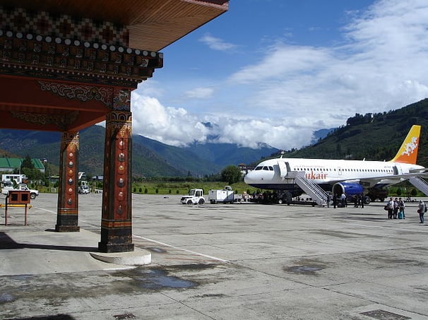 Paro international airport -